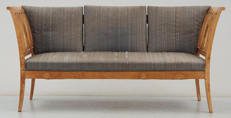 SALONGSMÖBEL, 7 delar, Karl Johan, 1800-tal.