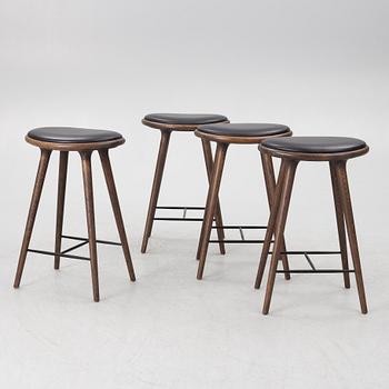 Space Copenhagen, barpallar, 4 st, "High Stool", Mater.