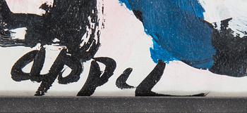 KAREL APPEL, akryl på papper. Signerad Appel.