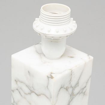 A pair of marble table lamps, Bergboms, second half of the 20th century.