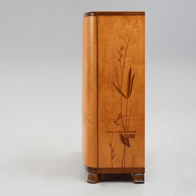 Erik Chambert, a bar cabinet, for AB Chamberts Möbelfabrik, Norrköping, Sweden, 1934.