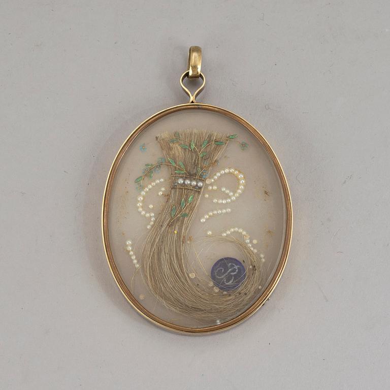 OKÄND KONSTNÄR, miniatyr, gouache på ben, empire, troligen Ryssland, 1800-talets början.