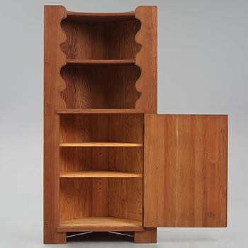 Axel Einar Hjorth, a stained pine corner cabinet, "Utö", Nordiska Kompaniet, Sweden 1930s.