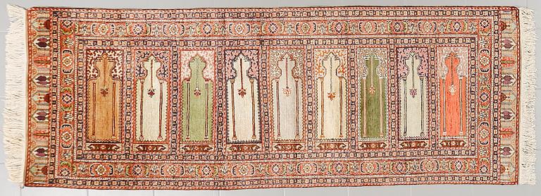 A Kayseri saff, old, ca 232 x 87 cm.