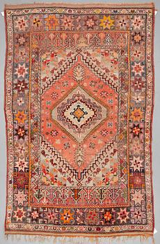 MATTA, old Marockansk, ca 295 x 192,5-201 cm (samt kortsidorna med ca 5-5,5 cm slätväv).