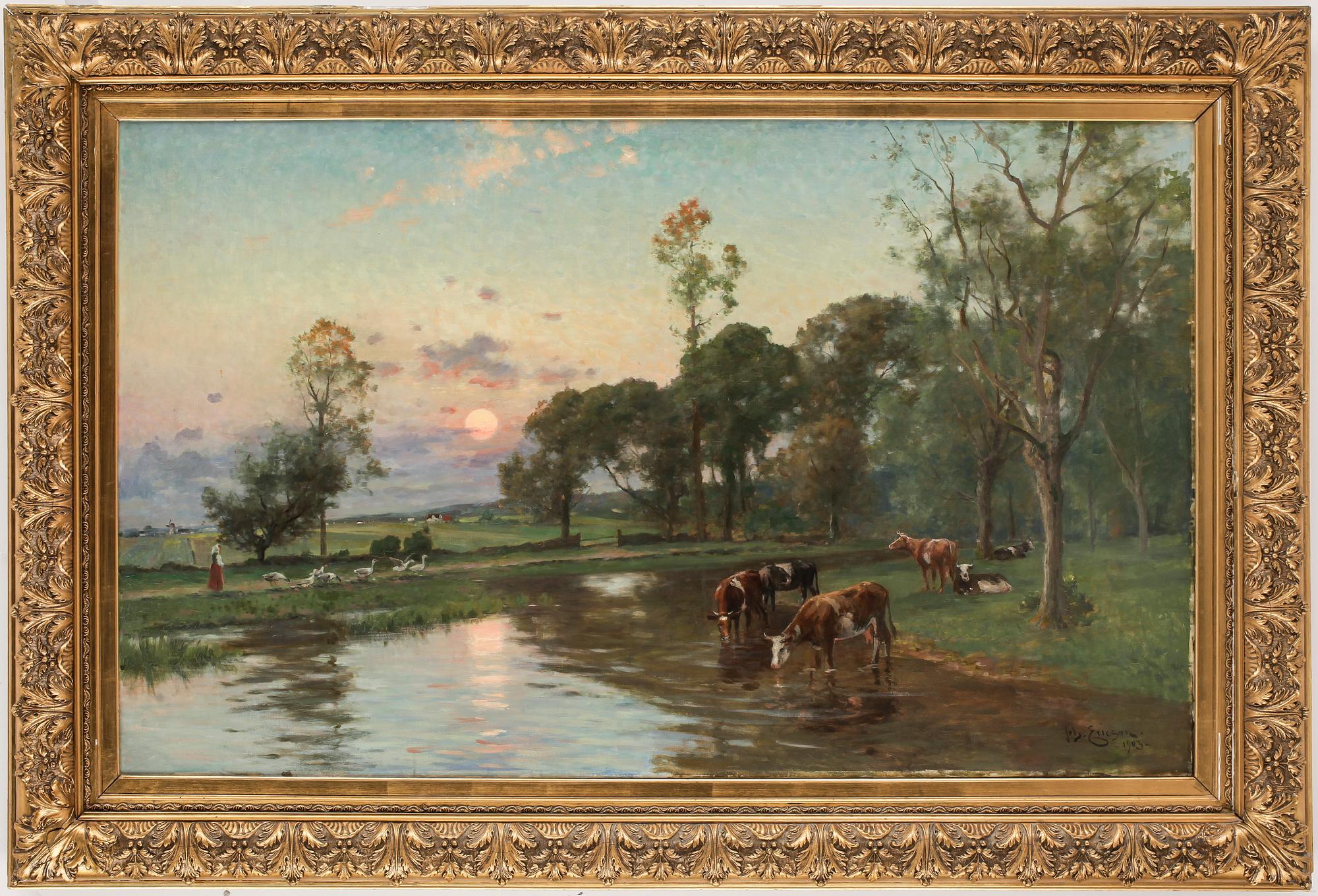 JOHAN ERICSON. Sign Joh. Ericson o dat 1903. Olja på duk.