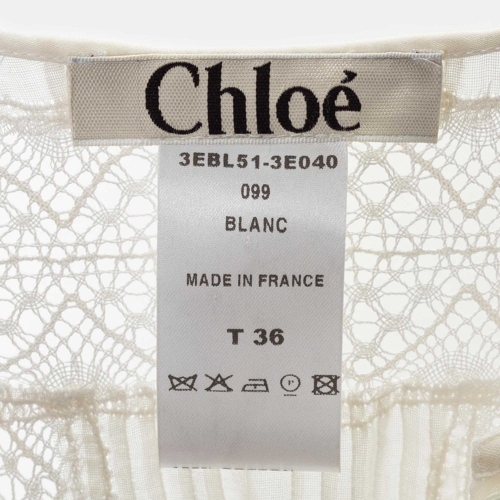 Chloé, blus, storlek 36.