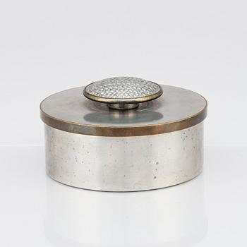 Björn Trägårdh, a pewter and brass box, Svenskt Tenn, Stockholm 1938.