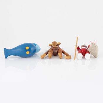 Kay Bojesen, figuriner, 3 st, Kay Bojesen Design, Danmark.