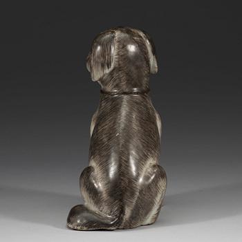 A figure of a pug dog, Qing dynasty, Qianlong (1736-95).