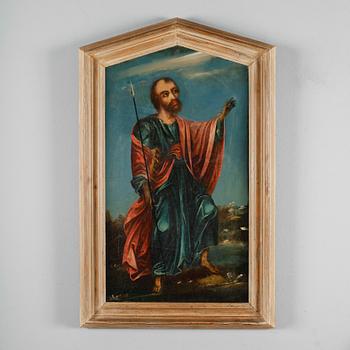 OKÄND KONSTNÄR, olja på duk, sannolikt 1800-tal.