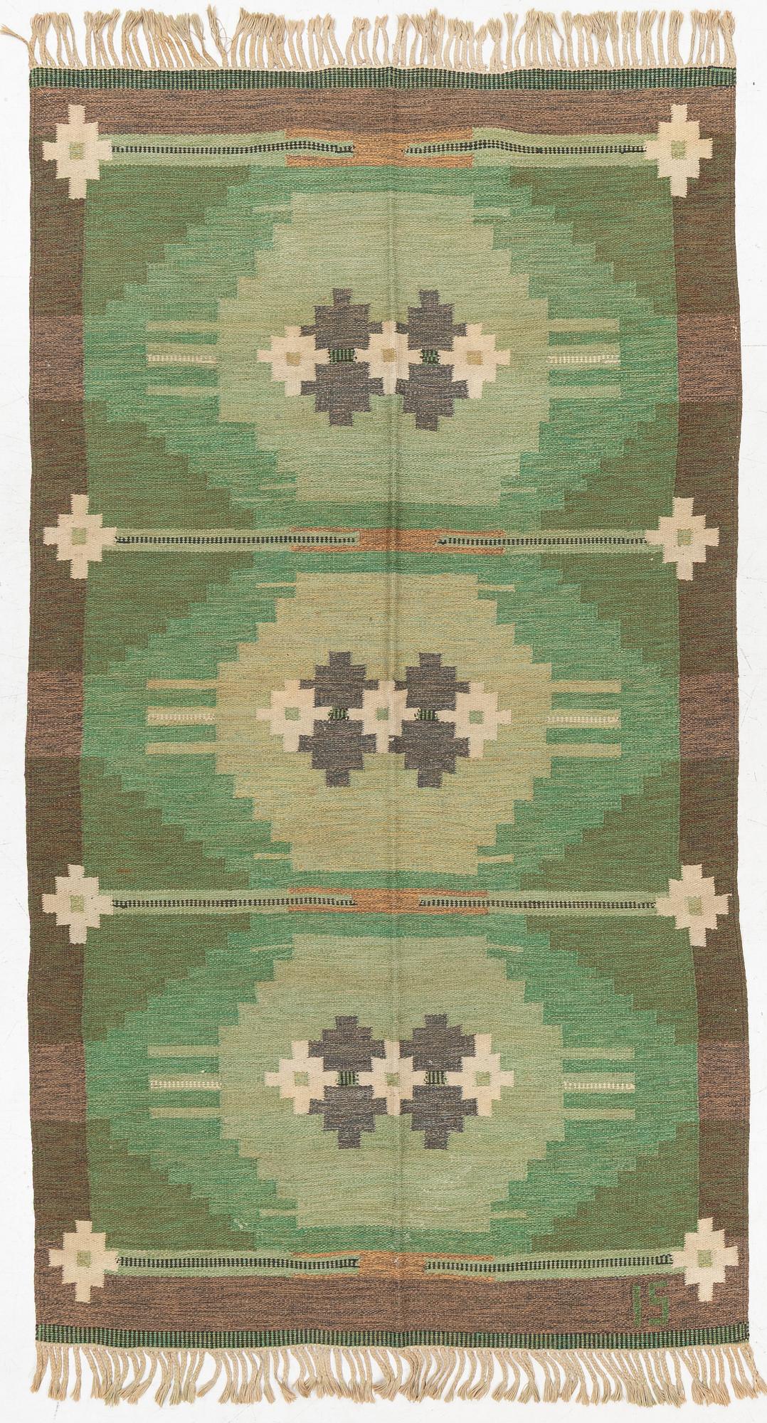 Ingegerd Silow, rölakan, signed IS, approx. 275 x 155.