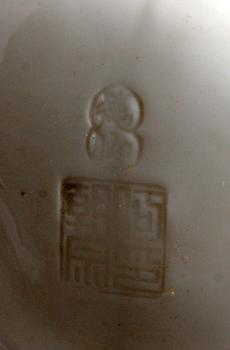 FIGURIN, blanc de chine, Kina tidigt 1900-tal,  märkt.