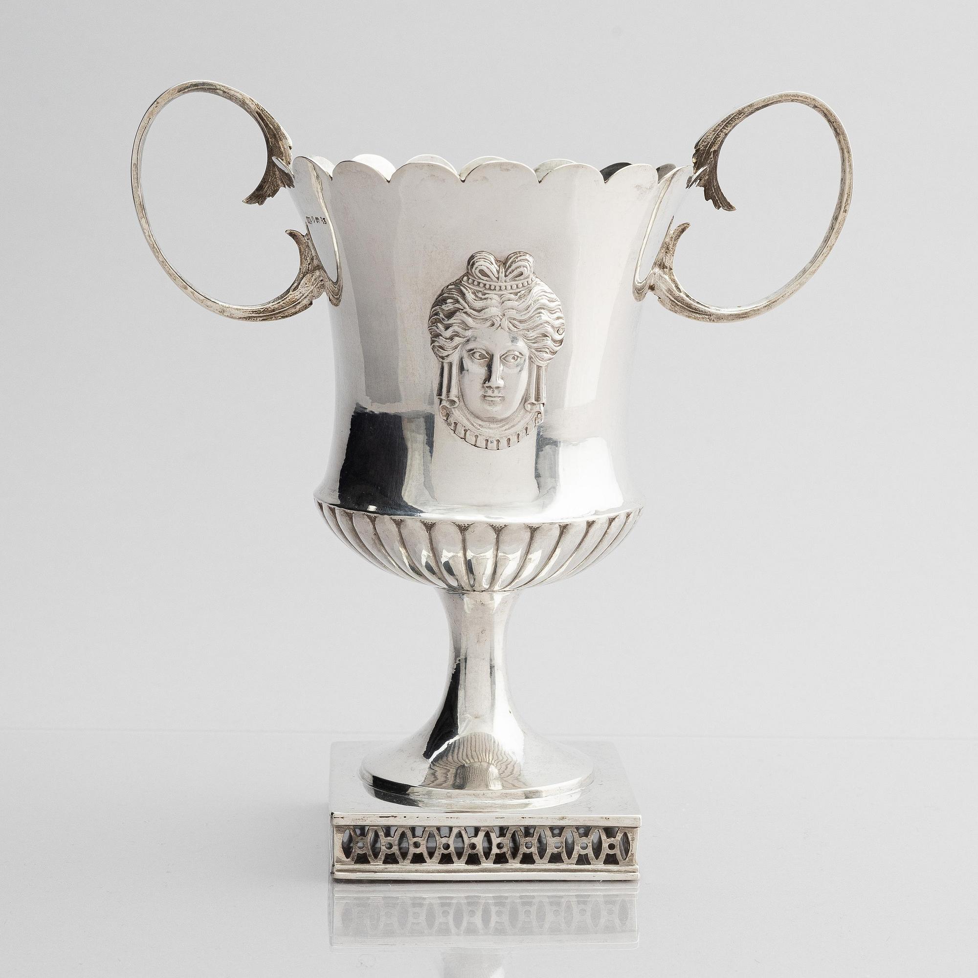 Pehr Zethelius, pokal, silver, Stockholm 1807. Empire.