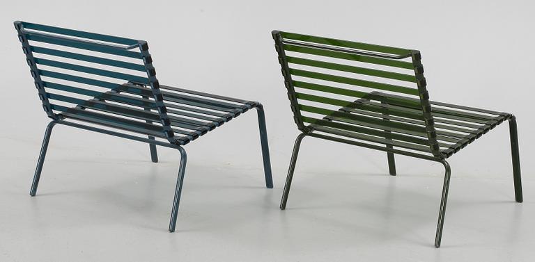 LOUNGESTOLAR, ett par, "Striped sedia", Ronan and Erwan Bouroullec, Magis, 2005.