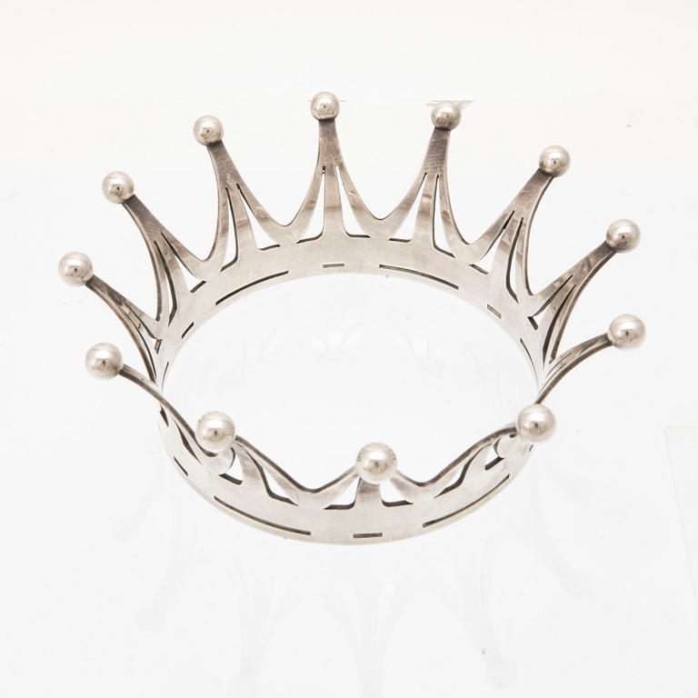 A silver bridal crown from 1960's.