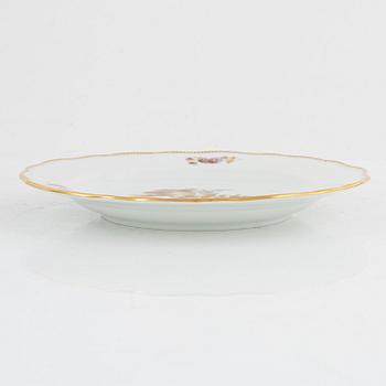 Ten porcelain small plates, Meissen, Germany, around 1900.