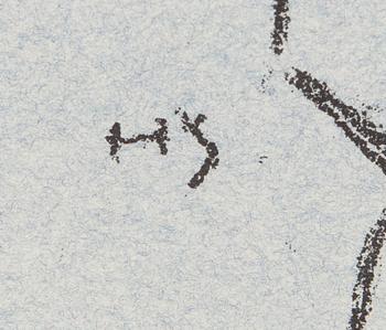 HELENE SCHJERFBECK, litograph, test print on two sides.