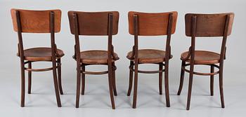 STOLAR, 4 st, Thonet, Mundus, Mellaneuropa, 1900-talets första hälft.