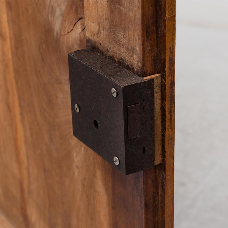 A late 18th century walnut cupboard.