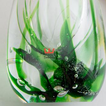 A pair of glass table lamps, Vicke Lindstrand, Kosta, signed.