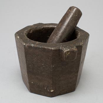 A mortar in limestone, Sweden, Borghamn, 1700/1800's.