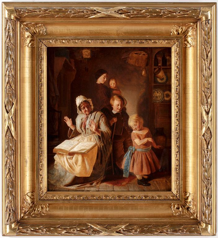 THOMAS WEBSTER, hans art, olja på pannå.