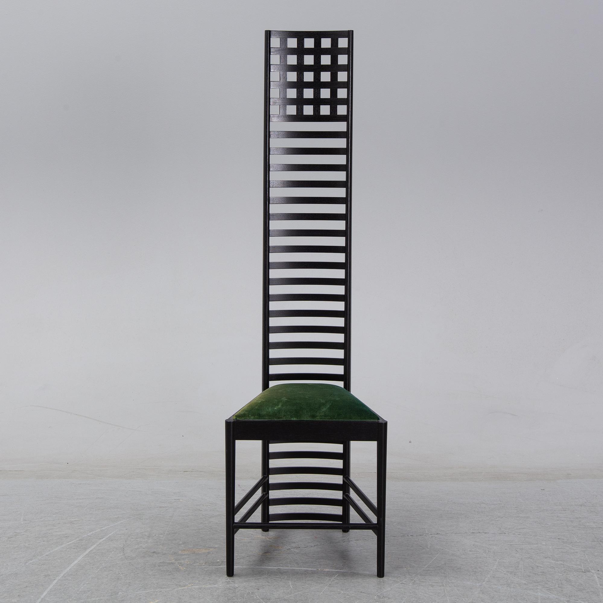 CHARLES RENNIE MACKINTOSH, a Hill house 1 chair for Cassina.