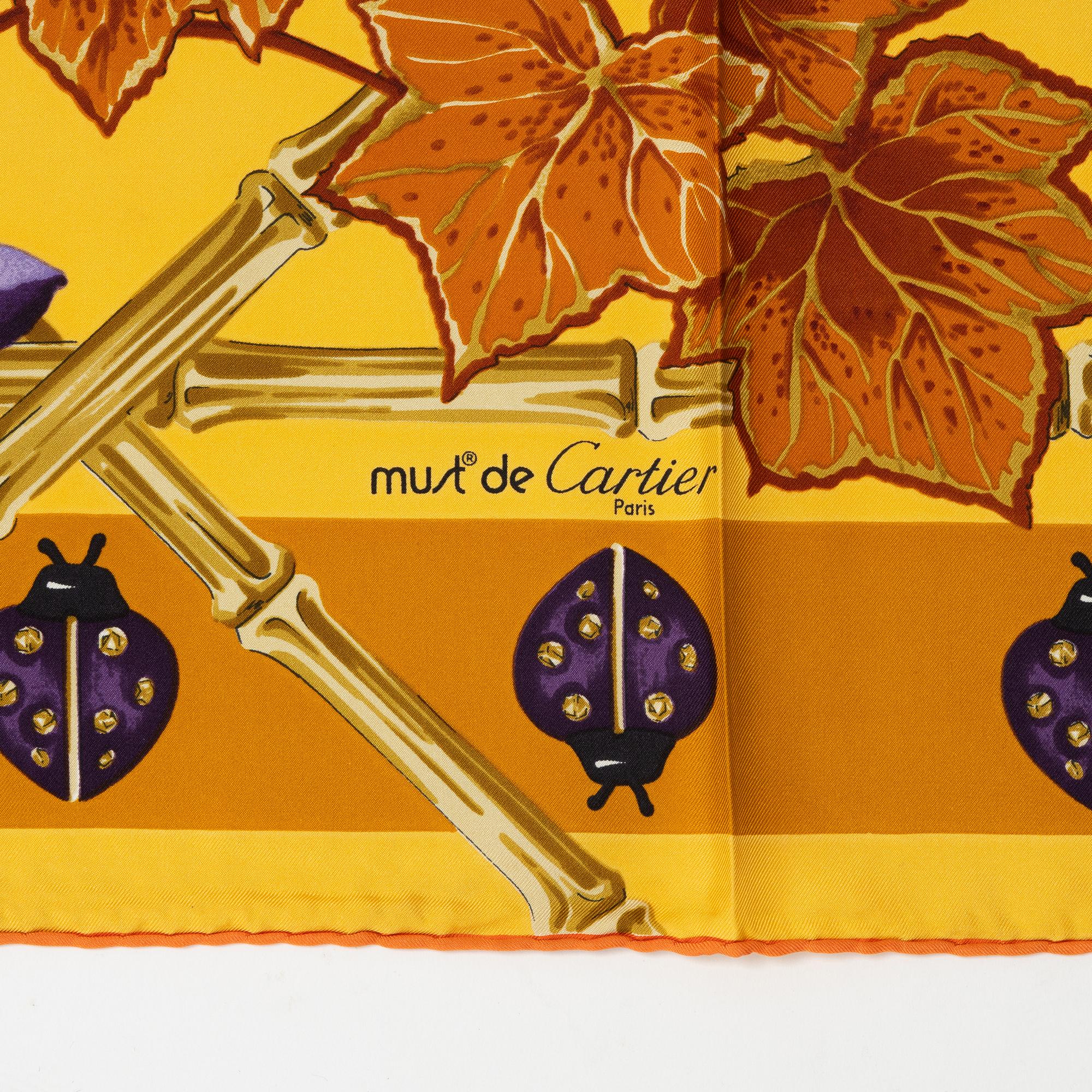 Cartier, a twill silk scarf.