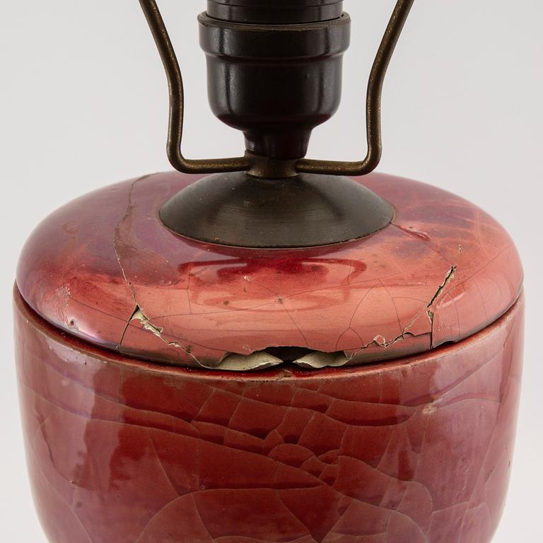 Hermann August Kähler, table lamp Denmark, first half of the 20th century.