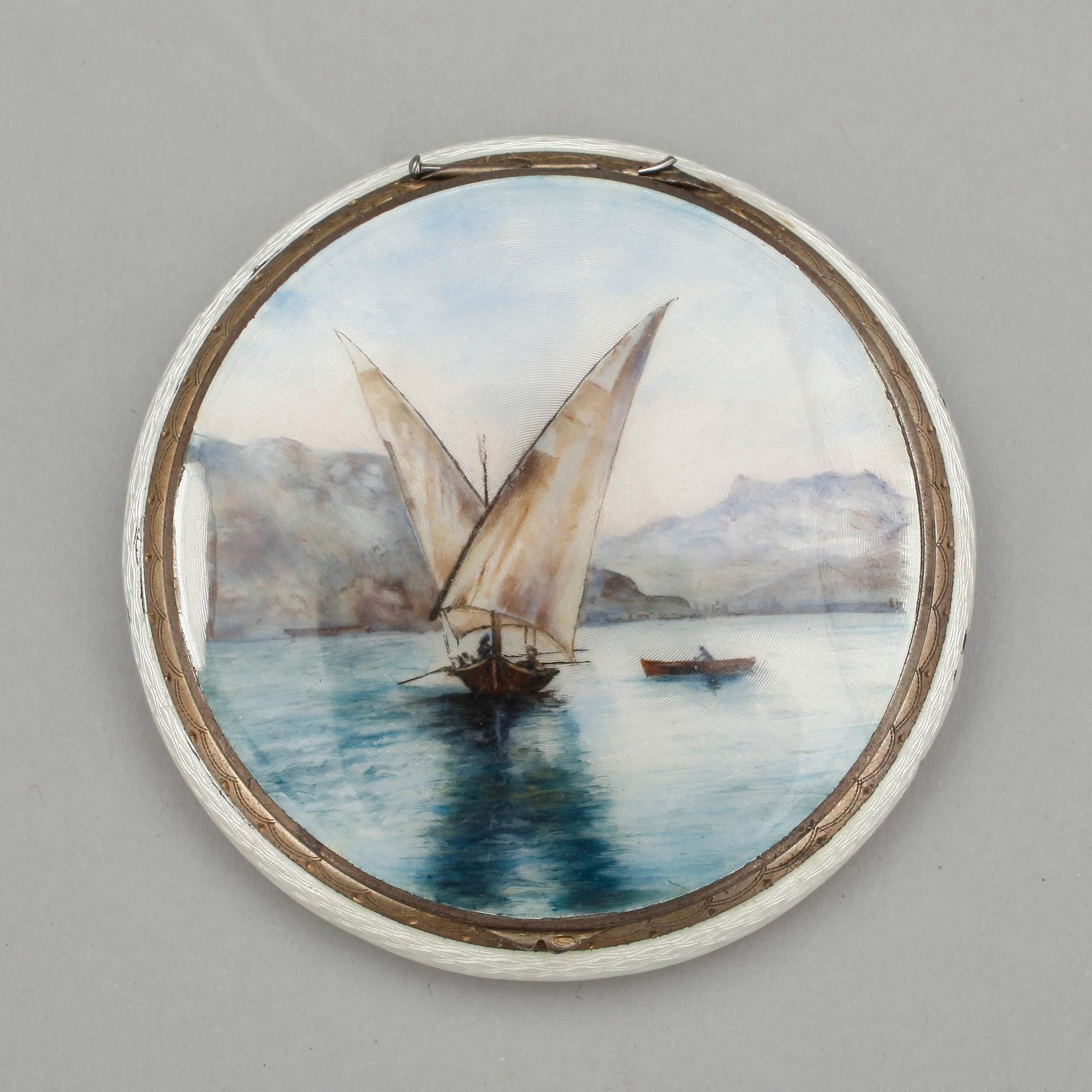 DOSOR, 5 st, bl.a. silver och emalj, 1800/1900-tal.