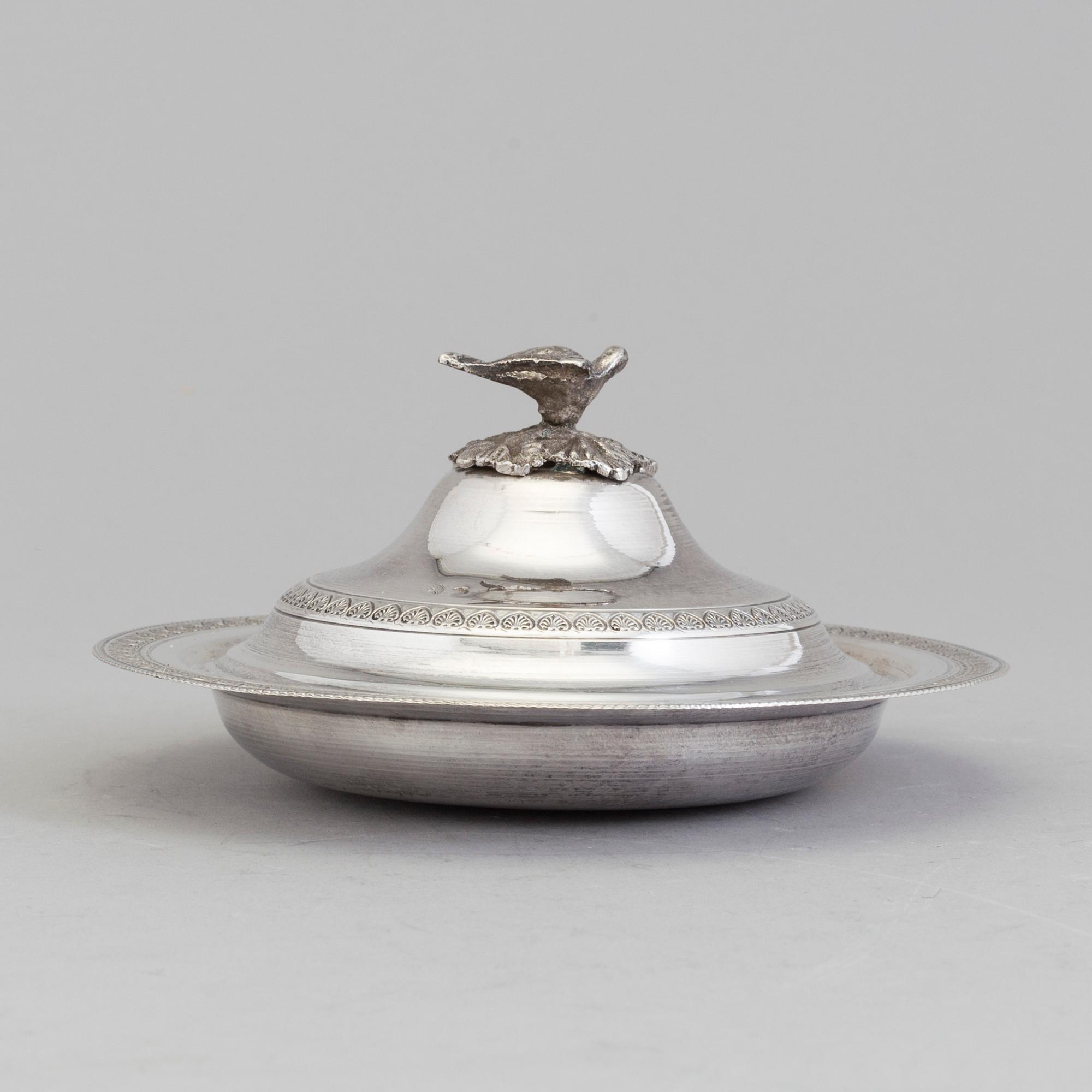 A silver bowl from the Ottoman empire, probably. Total weight 189 grams.