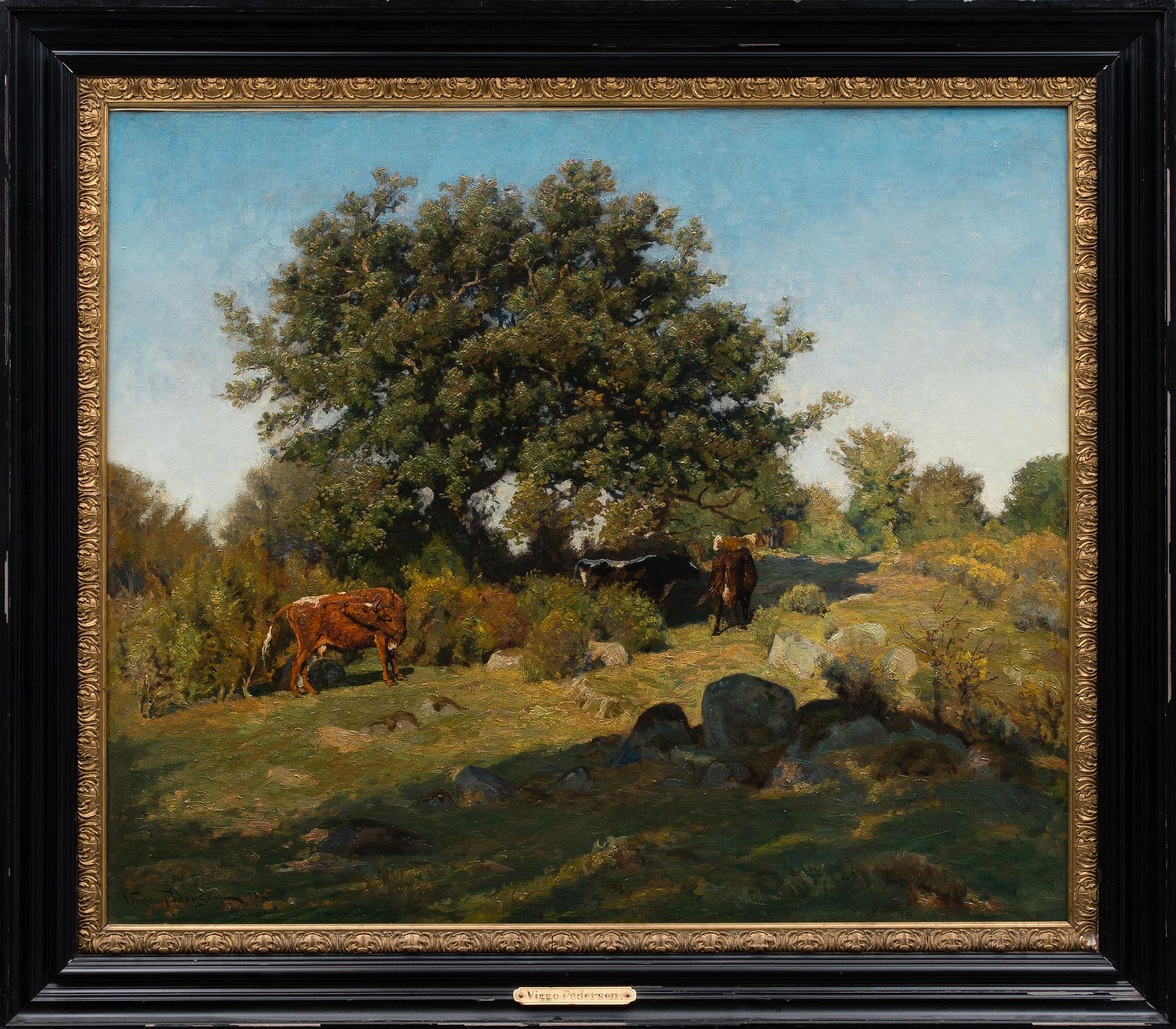 VIGGO PEDERSEN, olja på duk, signerad och daterad 1887.