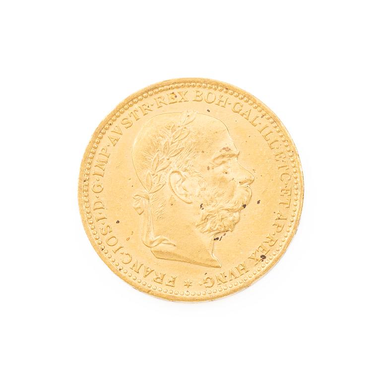 Gold coin, Austria-Hungary, 20 Corona, 1894.