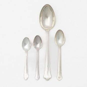 Silver cutlery, including mark of GAB, Stockholm 1945 (40 pcs).