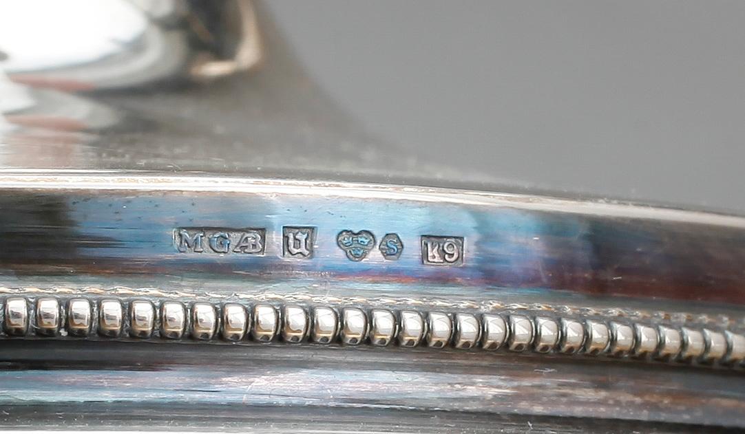 LJUSSTAKAR, ett par, silver, MGAB, Uppsala, 1960.