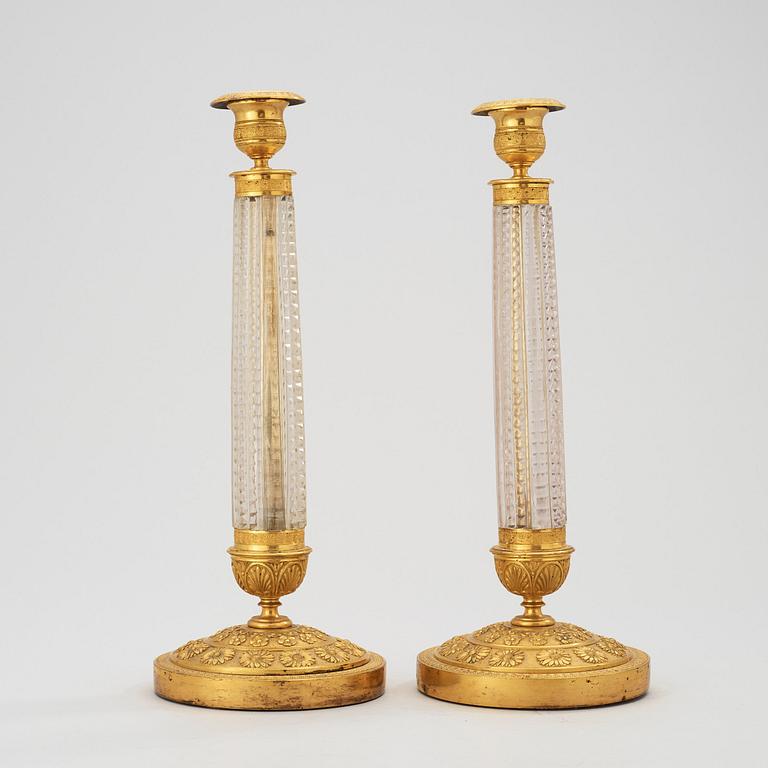 A pair of Russian Empire 1830's candlesticks.