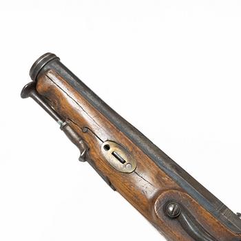 Hammerlock pistol, Spanish, dated 1841.