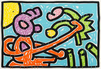 Keith Haring, "FLOWERS".