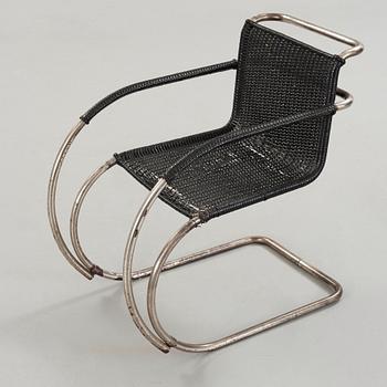 Ludwig Mies van der Rohe, a 'MR 20' armchair, Berliner Metallgewerbe Josef Müller or Bamberg Metallwerkstatten, ca 1927.