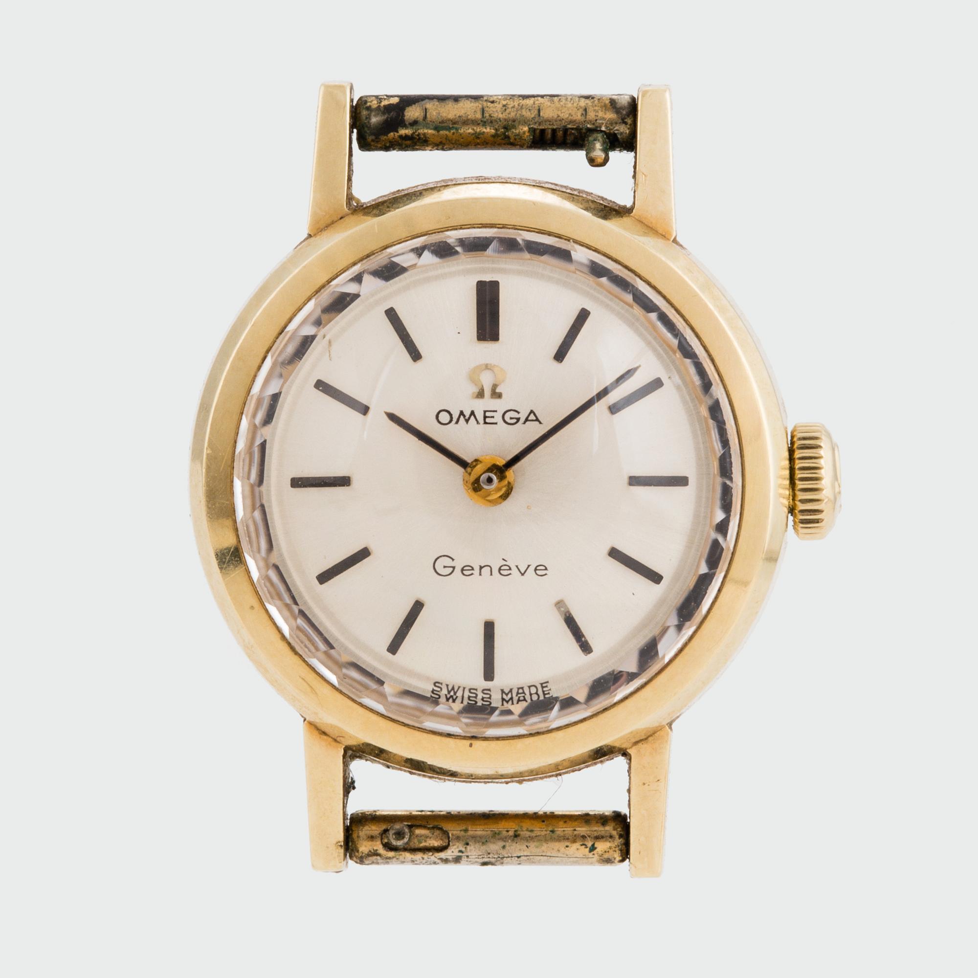 OMEGA, Genève, wristwatch, 19mm.