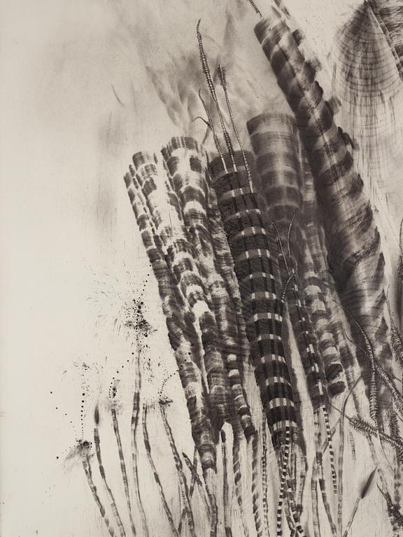 Jack Barth, mixed media on paper mounted on canvas, signed Barth and dated -83.
