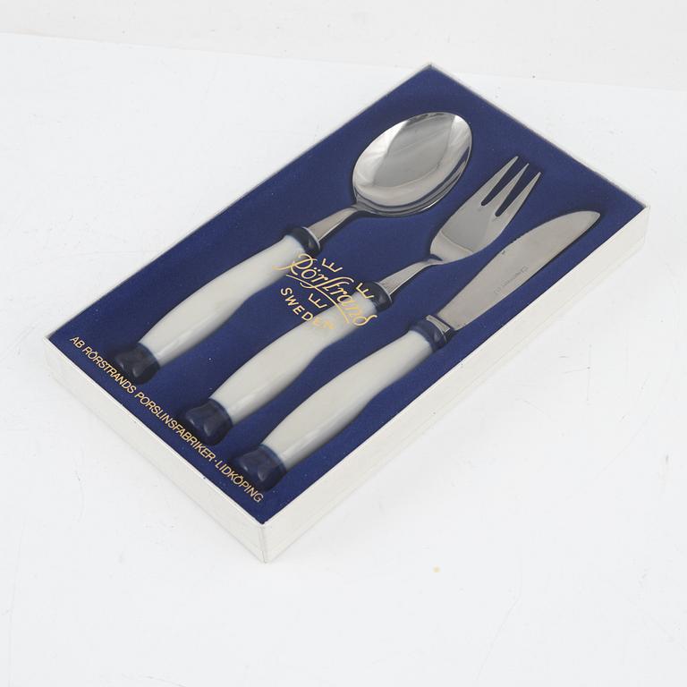 Hertha Bengtson, a 42-piece cutlery set, "Koka Blå", Rörstrand, Sweden.