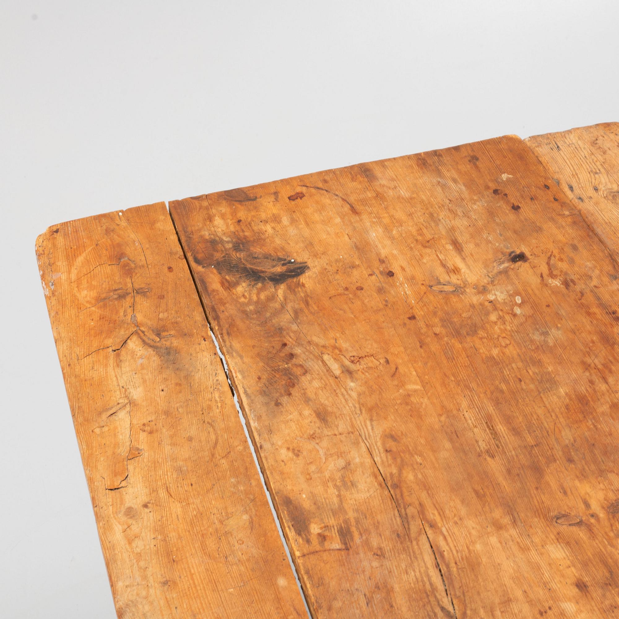 A 19th century gate-legged table.