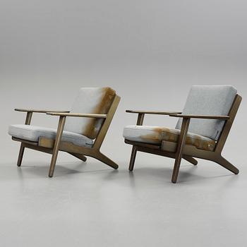 FÅTÖLJER, ett par, "GE-290", Hans J Wegner, Danmark, 1900-talets andra hälft.