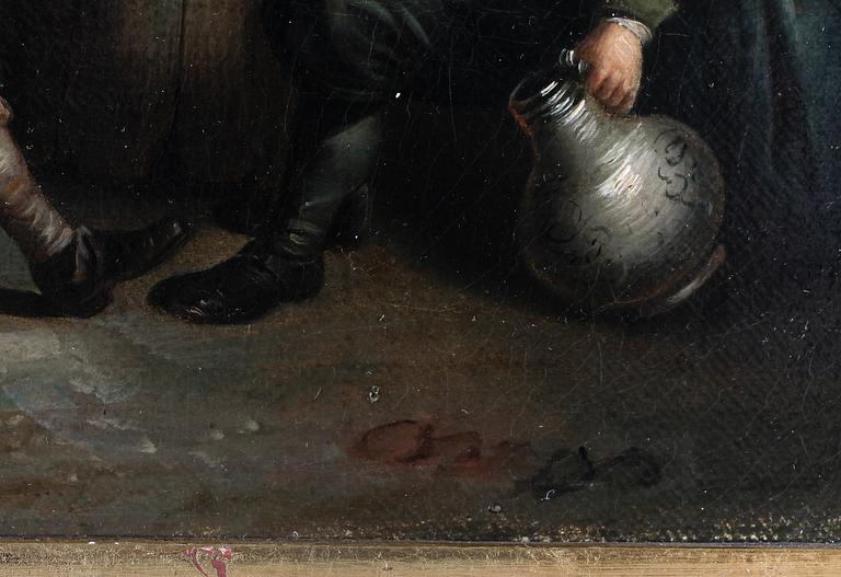 OKÄND KONSTNÄR, olja på duk, 1800-tal.