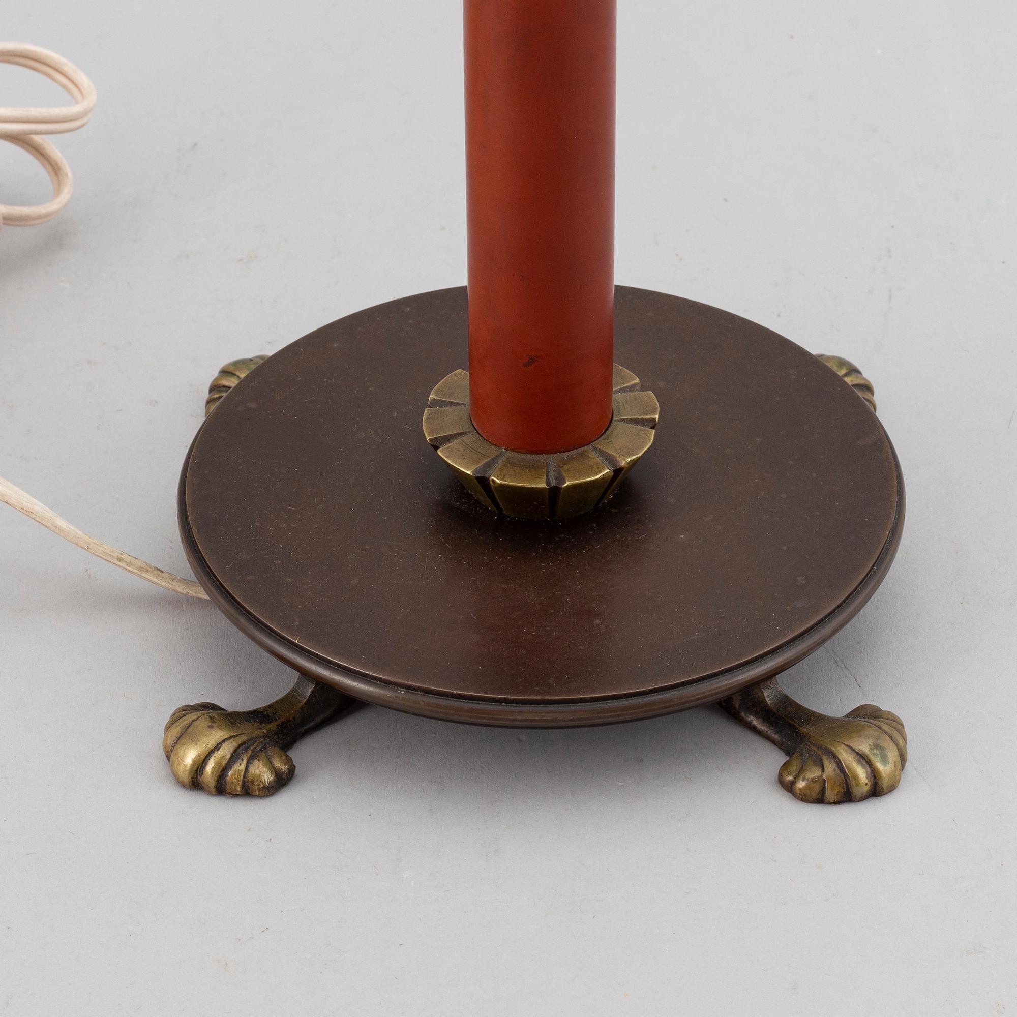 EINAR BÄCKSTRÖM, bordslampa, Bäckströms Malmö, 1930-tal.