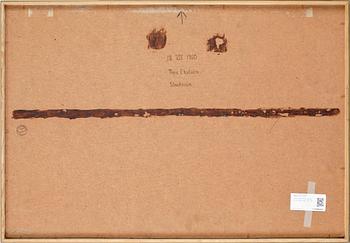 THEA EKSTRÖM, olja på pannå, sign Ekström och dat 12/8-60.