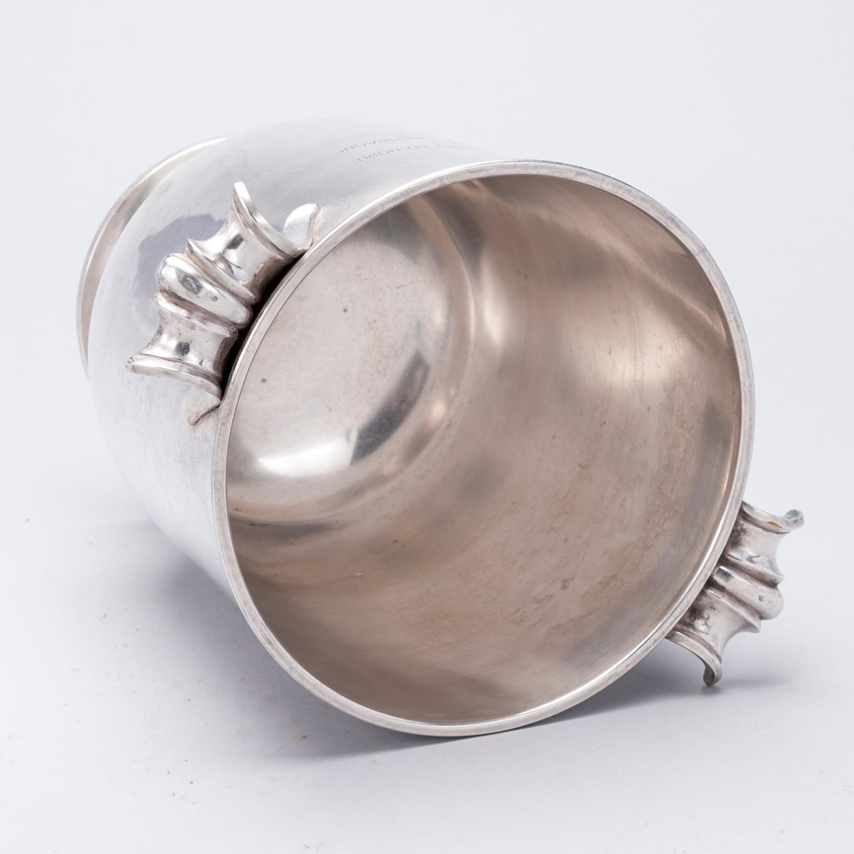 CHAMPAGNEKYLARE, försilvrad, Frankrike 1900-talets mitt.