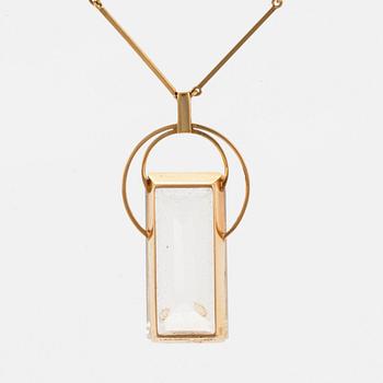 18K gold and rock crystal necklace, Stigbert, Engelbert.